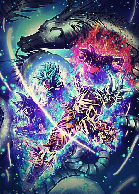 Dragon Ball Z Super Dbz Poster By Lennagottlieb Displate En 2021