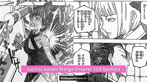 jujutsu kaisen manga chapter 209 spoilers raw scan leaks release date and time