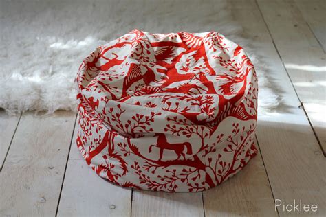 How many beans go in a bean bag chair? Handmade Bean Bag Pouf Red + White Horse - Picklee on spring