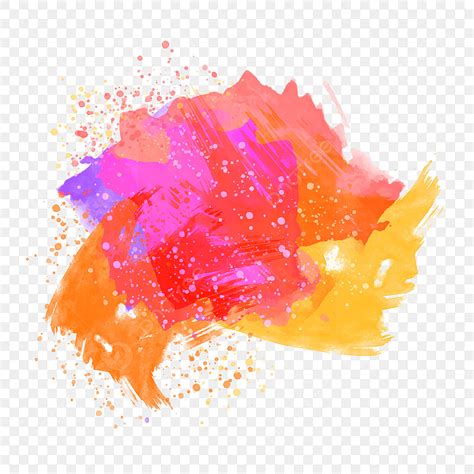 Abstract Color Splash Vector Hd Images Hand Drawn Abstract Color