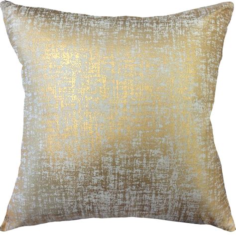 Luxor Gold Metallic Foil Pillow 18x18 Gold Throw Pillows Throw
