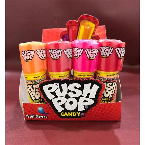 Jual Push Pop Candy 14g Permen Rasa Buah Buahan Shopee Indonesia