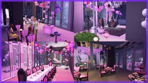 Nye Party Venue Stargazer Lounge Makeover At Gravysims Sims 4 Updates
