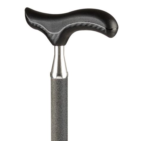 Derby Soft Grip Walking Stick With A Carbon Look Elderease
