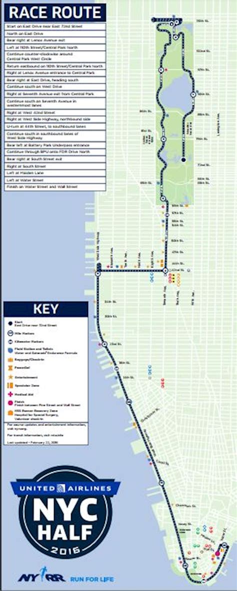 Map Of New York City Marathon Route United States Map