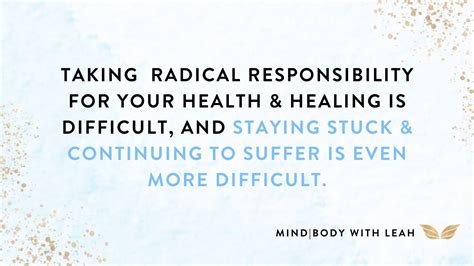 Take Radical Responsibility Of Your Health