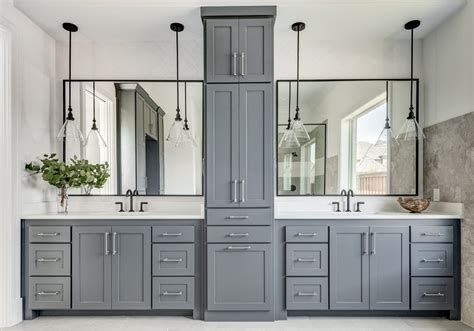 The bath, the sink and the toilet. Savoy- Modern Farmhouse - Farmhouse - Bathroom - Dallas ...