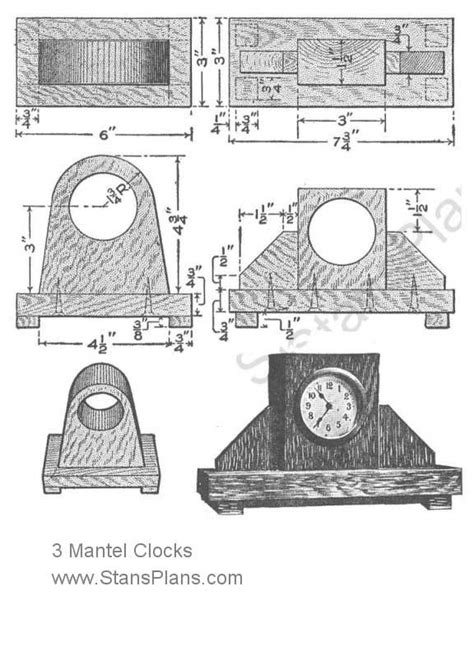 Free Printable Wooden Clock Plans