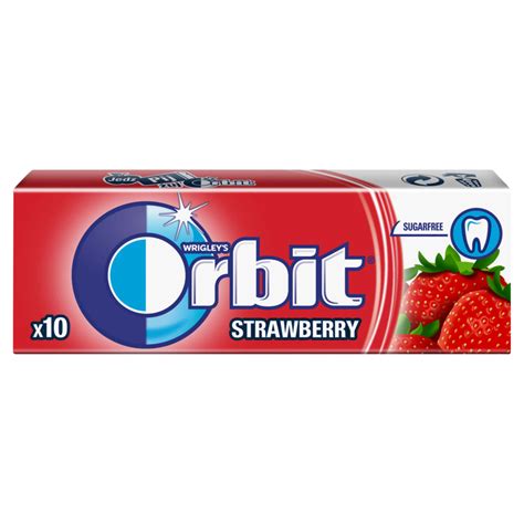 Gumy Orbit Strawberry Drażetki 30x10szt 30