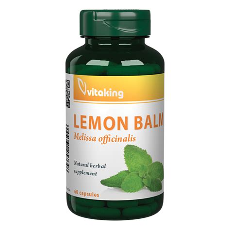 Lemon Balm 500 Mg 60 Veggie Capsules Vitaking