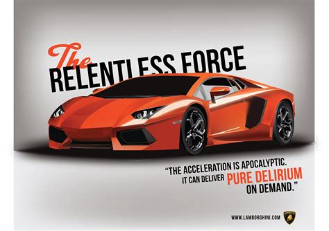Lamborghini Aventador Ad On Behance