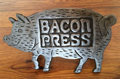 Vintage Cast Iron Pig Bacon Press