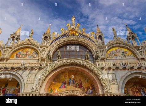 The Patriarchal Cathedral Basilica Of Saint Mark At The Piazza San Marco St Mark S Square