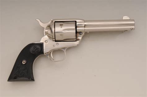 Colt Saa Revolver 44 40 Cal 4 34 Barrel Brushed Nickel Finish