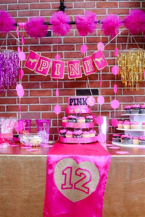 Pink Vs Birthday Birthday Party Ideas Photo 2 Of 18 Pink Birthday