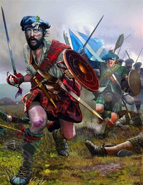 Scottish Clansmen At The Battle Of Culloden1746 Scotland History