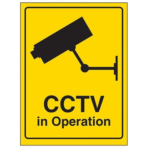 Cctv Camera In Operation Shop Cctv Signs Premises Signs General