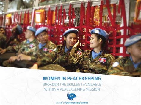 Women In Peacekeeping Roles And Opportunities In Diversity