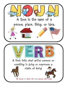 Free printable first grade nouns and verbs worksheet. Nouns and Verbs | Grammar Quiz - Quizizz