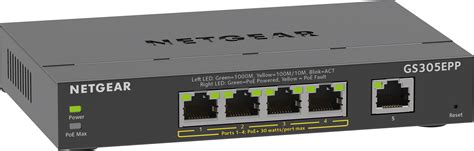 Netgear Gs305epp Switch 5 Port Gigabit Ethernet Poe At Reichelt
