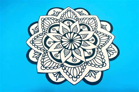 How To Draw A Mandala Step By Step Lightly Sketch Mono