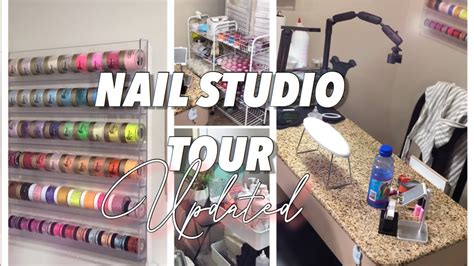 Nail Studio Tour Updated Home Studio Youtube