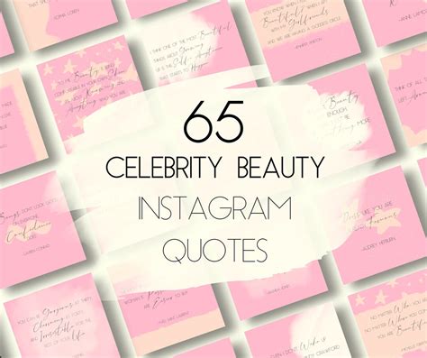 Celebrity Beauty Quotes Instagram Post Positive Quotes Etsy