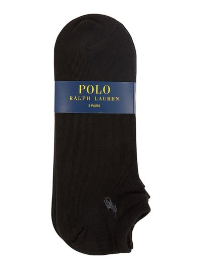 polo ralph lauren underwear sneakersokken van elastische katoenmix in een set van 3 paar in