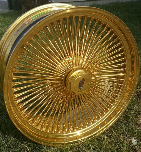 24 Inch Stamped Gold Dayton Wire Wheels Custom Wheels