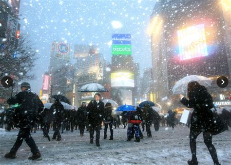 Japan's meteorological agency said heavy snow would continue to fall until friday in the region and warned drivers to look out for frozen roads and avalanches. Tokyo hit by snow storm, records the most snow in 45 years ...