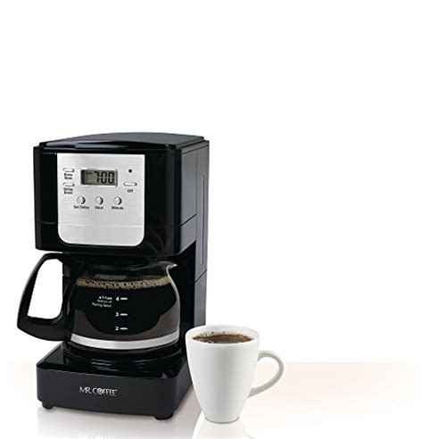 Mr Coffee Advanced Brew 5 Cup Programmable Coffee Maker Blackchrome