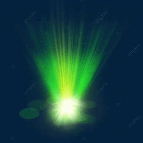 Glare Green Light Dark Space Green Light Combination Black Space Png