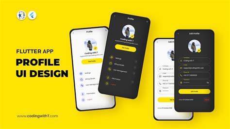 Flutter Profile Page Ui Design Flutter App Design 2023 Youtube
