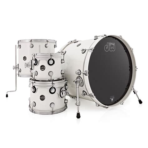 Dw Drums Performance Series 22 4 Piece Shell Pack White Ice Nearly