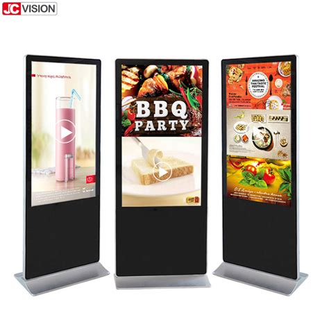 65inch Android Digital Signage Player 8ms Floor Standing Lcd