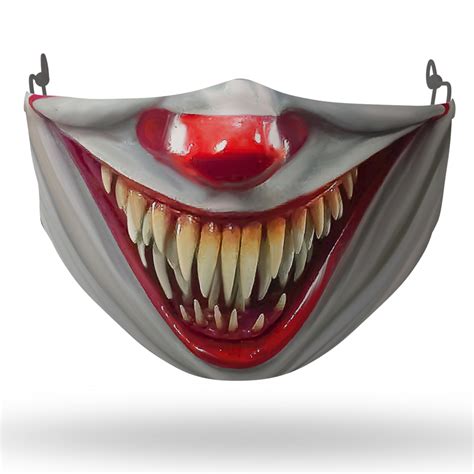 Pennywise Clown Face Mask Pennywise Mouth Face Mask Cubebik