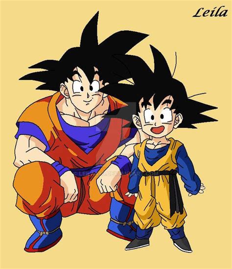 Goku And Goten By Leila On DeviantArt