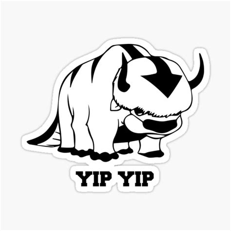 Yip Yip Appa Avatar The Last Airbender Sticker For Sale By Fati4art