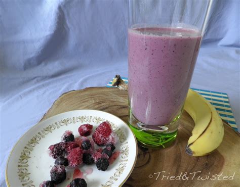 Tried And Twisted Frozen Mixed Berry Smoothie