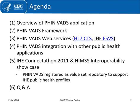 In the u.s., when clinical document architecture (cda) is what most people in the u.s. PPT - PHIN VADS Webinar Series - #2 PHIN VADS Application ...