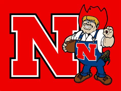 Herbie N Cornhuskers Team Banner Nebraska Cornhuskers