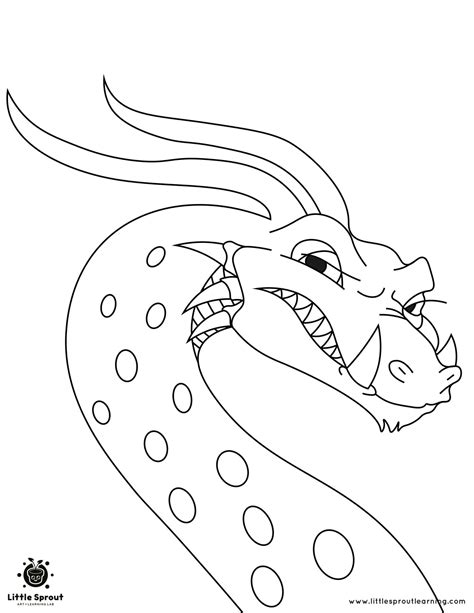 Dragon Coloring Pages Little Sprout Art Learning Lab