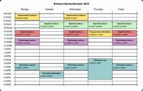 This Website Will Create A Printable Schedule For Your College