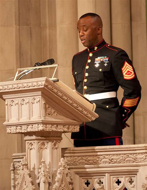 An Us Marine Corps Gunnery Sergeant Gives An Address Nara And Dvids