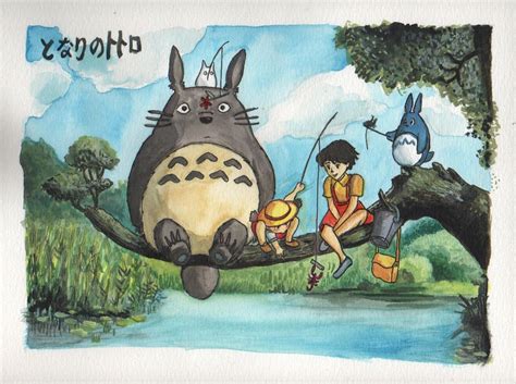 Totoro Fanart By Epsiloneridani On Deviantart
