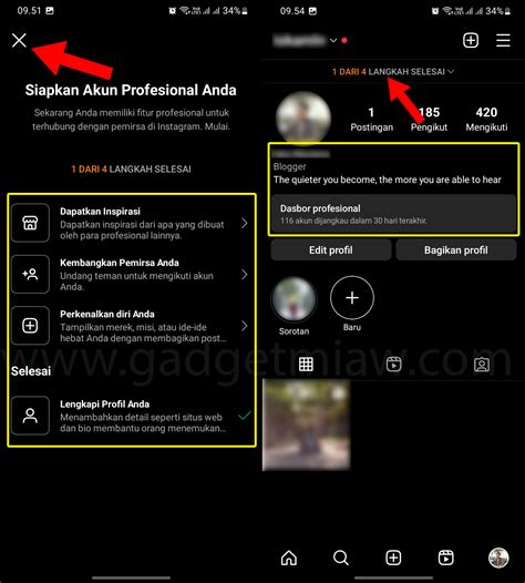 Gini Cara Mengubah Akun Instagram Pribadi Ke Profesional