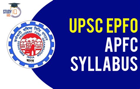 UPSC EPFO APFC Syllabus 2023 EPFO Exam Pattern