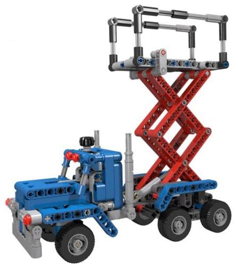 Lego Moc Scissor Lift Truck By Pld Rebrickable Build With Lego
