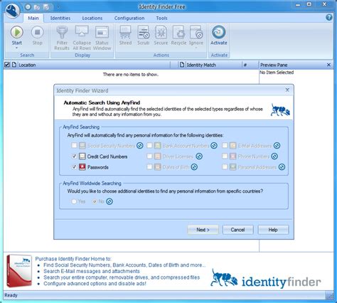 The first six digits of the pan are taken from the iin , or issuer this code not validates the card or not runs luhn algorithm only try to find credit card type based on table in this page. Identity Finder Free 6.3.2 free download - Software reviews, downloads, news, free trials ...