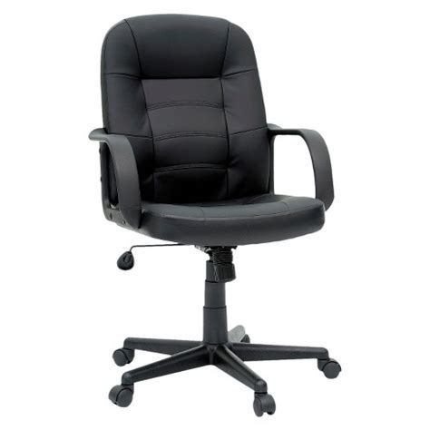office chair bonded leather black room essentials target
